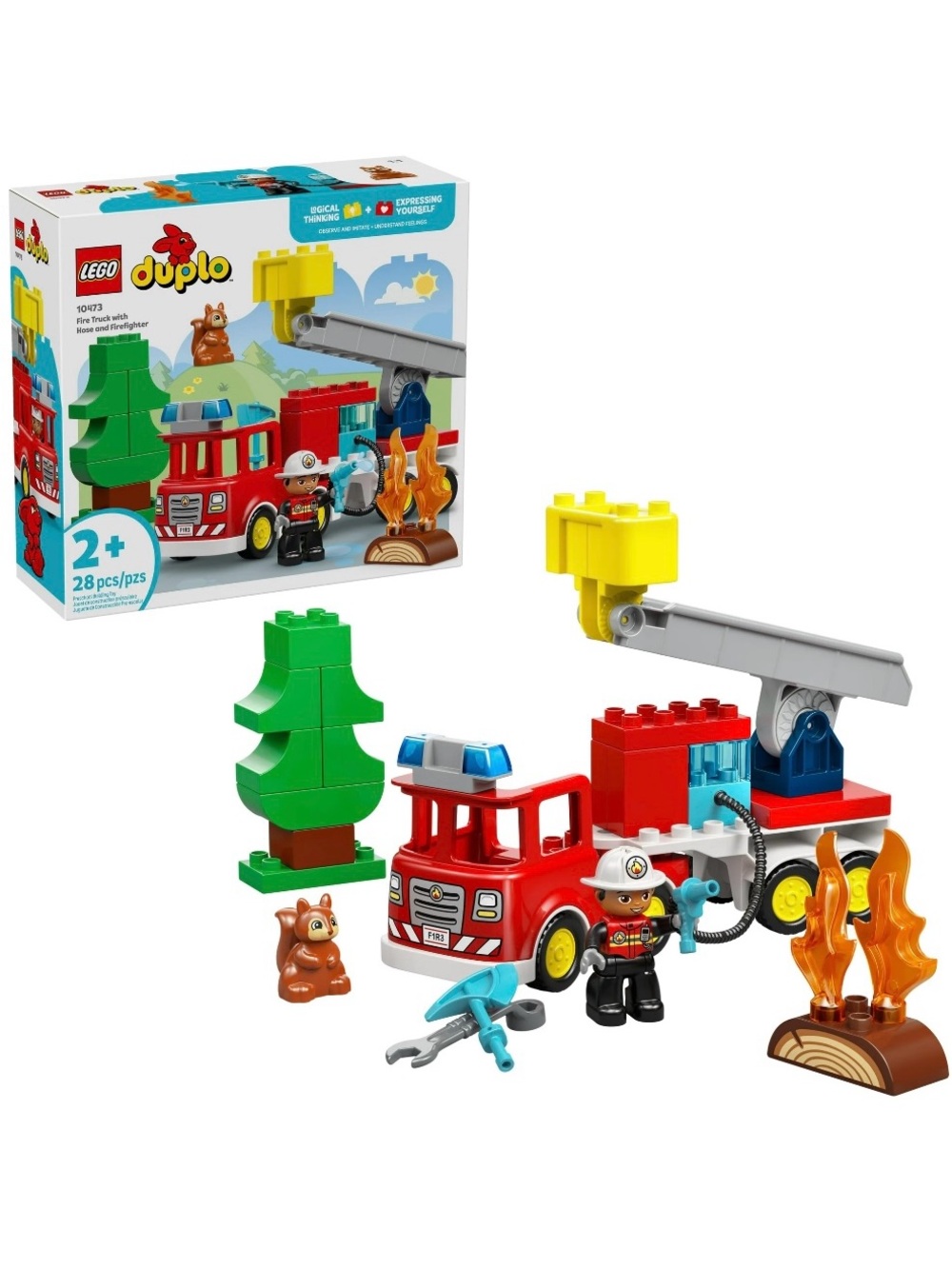 Lego Duplo 10473 Red Fire Truck Playset with Firefighter - Picture 2 of 4